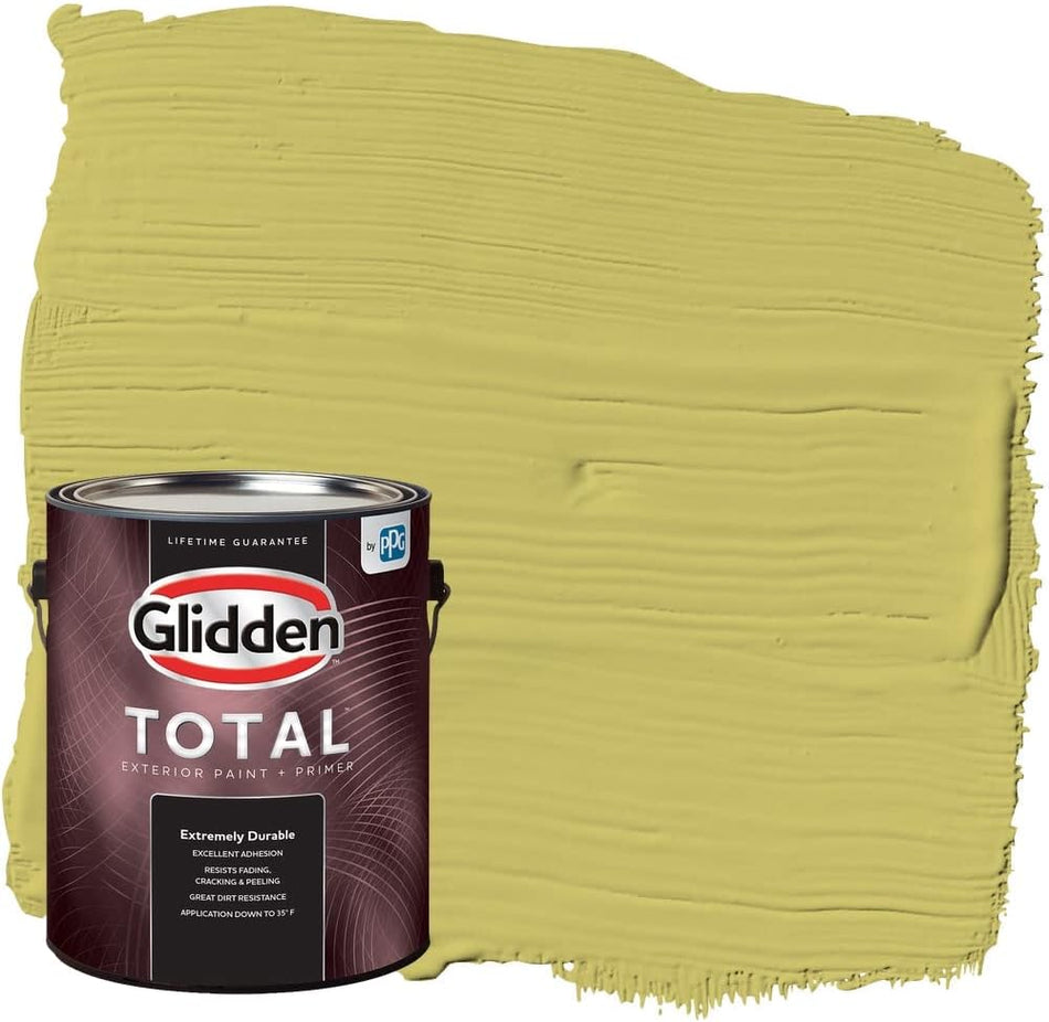 Glidden Total Exterior Paint & Primer Semi-Gloss, Secret Safari