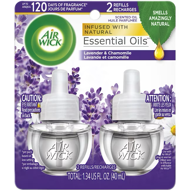 Air Wick 0,67 fl oz Lavendel-Kamille Nachfüll-Lufterfrischer (2er-Pack)