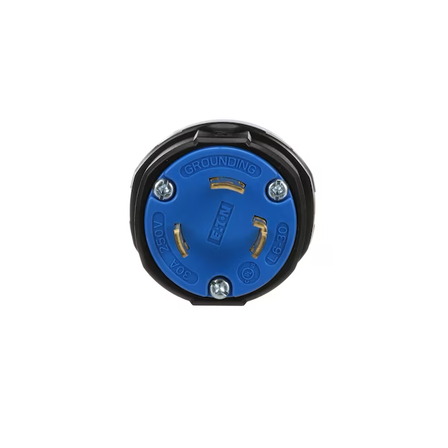 Eaton Arrow Hart 30-Amp 250-Volt NEMA L6-30p 3-wire Grounding Industrial Locking Plug, Blue