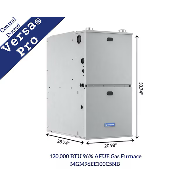 MRCOOL 100000-Max Input Natural Gas 96-Percentage Upflow/Horizontal 2-Stage Forced Air Furnace