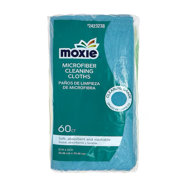 MOXIE Paquete de 60 paños de microfibra