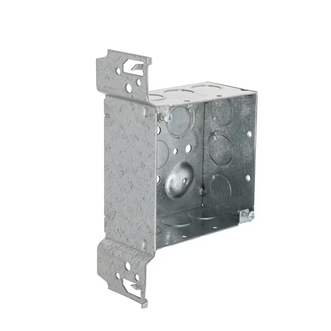 Hubbell RACO 2-Gang Galvanized Steel New Work Square Electrical Box