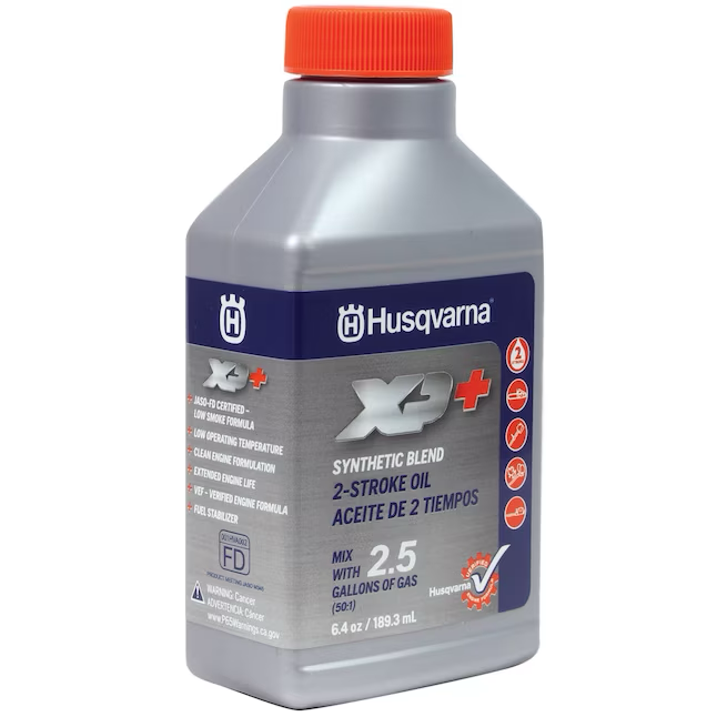 Husqvarna 6,4 onzas. Aceite de motor de mezcla sintética para motores de 2 tiempos