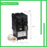 Square D Homeline 40-amp 2-Pole Gfci Circuit Breaker