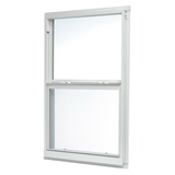 RELIABILT 46000 Series New Construction 35-1/2-in x 47-1/2-in x 2-5/8-in Jamb White Aluminum Low-e Single Hung Window Half Screen Included