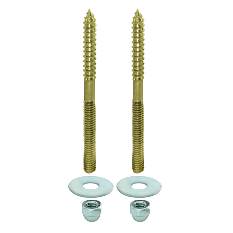 EZ-FLO 1/4 in. x 3-1/2 in. Closet Screw Set - Pair