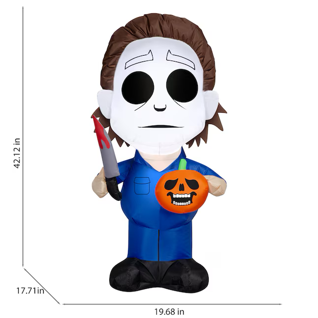 Inflable universal Michael Myers con LED de 3,5 pies