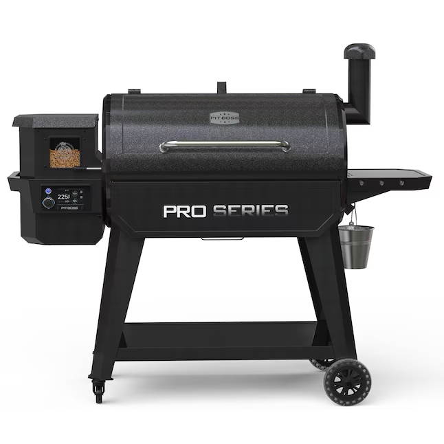 Pit Boss Pro Series V3 1150-Sq en parrilla de pellets gris con compatibilidad inteligente