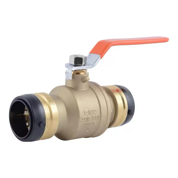 SharkBite 1-1/2 in. Push-to-Connect Brass Ball Valve Fitting