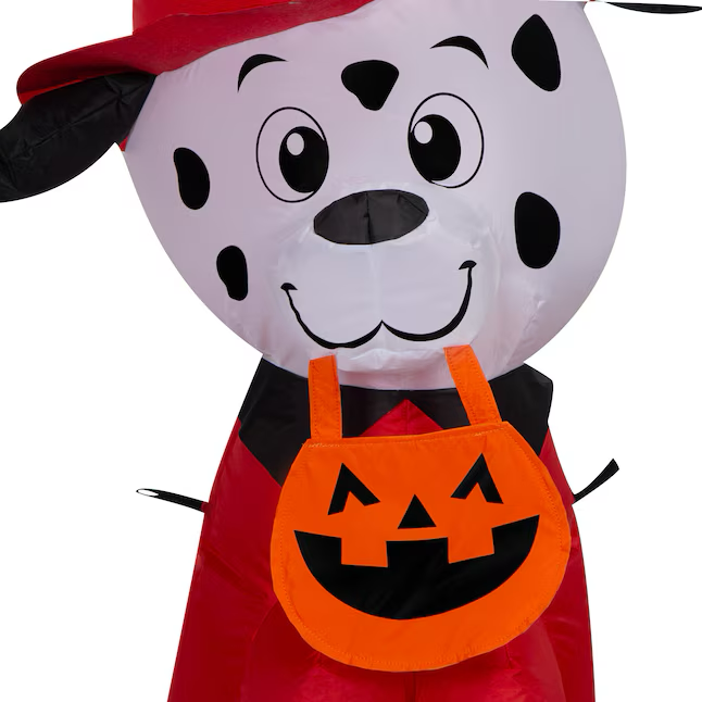 Haunted Living 3.5-ft LED Firefighter Dalmation Dog Inflatable