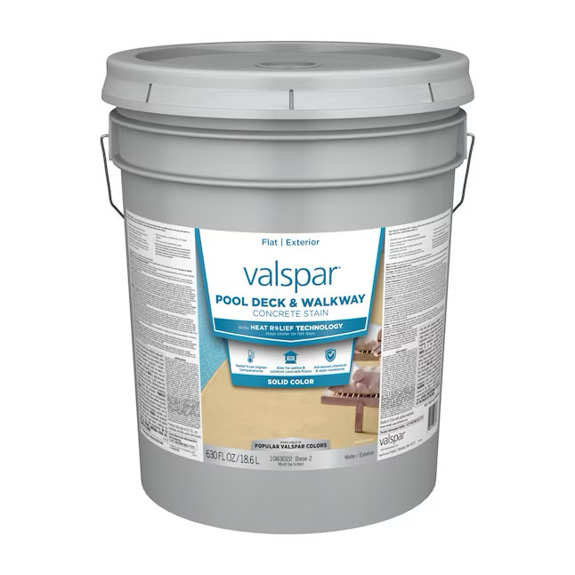 Valspar HEAT RELIEF Tintable Flat Exterior Porch and Floor Paint (5-Gallon)