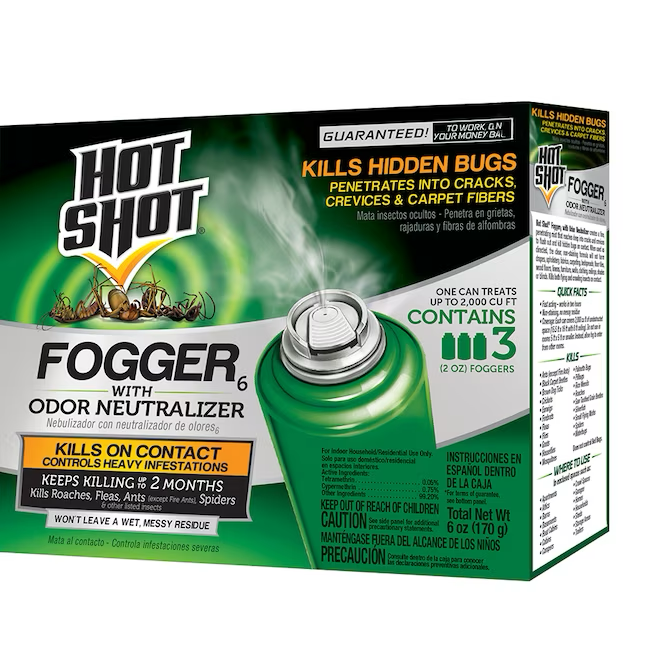 Hot Shot 2-oz Fogger with Odor Neutralizer Insect Killer Fogger (3-Pack)