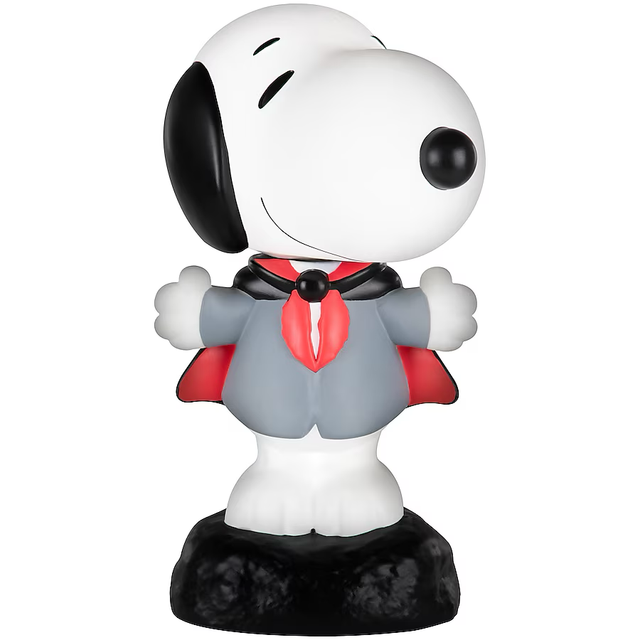 Molde soplado para disfraz de vampiro Snoopy con luz LED de 2 pies de Peanuts