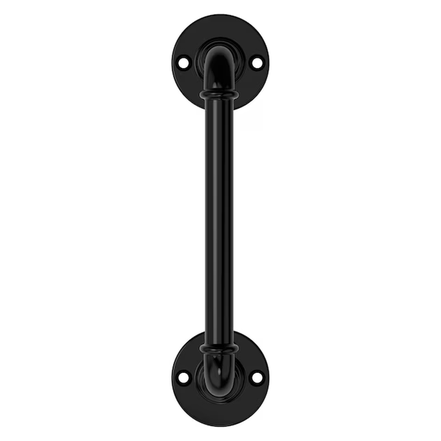 National Hardware N166-013 8-in Industrial Pipe Handle in Black