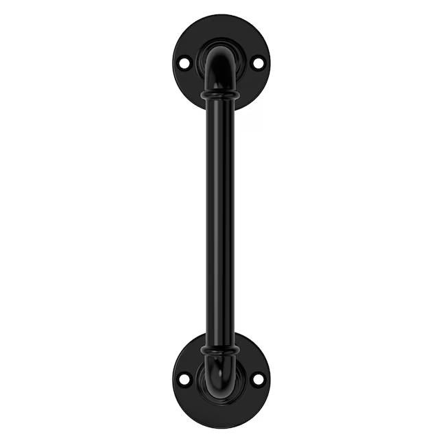 National Hardware N166-013 8-in Industrial Pipe Handle in Black