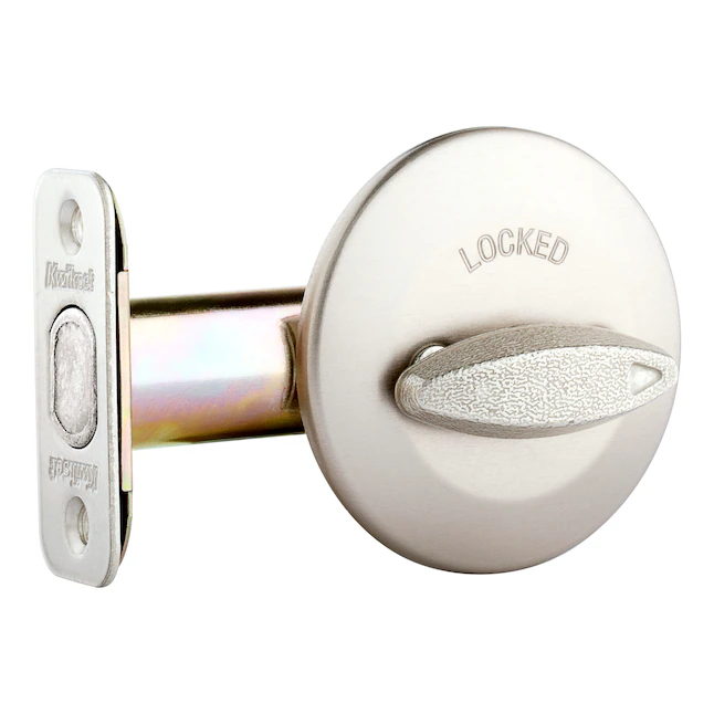 Kwikset Security 663 Deadbolt Series Cerrojo de una cara de níquel satinado