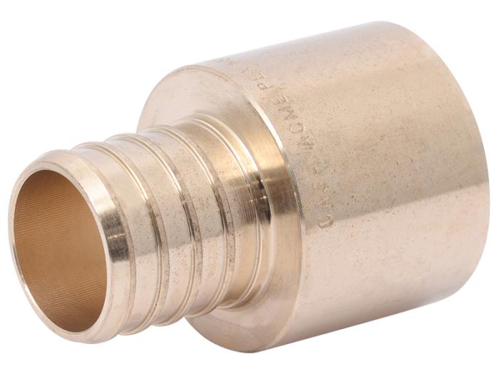 SharkBite 1 in. x 1 in. Brass Crimp Female Sweat Adapter