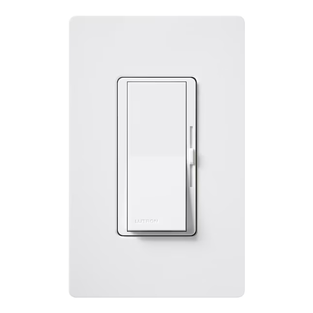 Lutron Diva Einpoliger/3-Wege-LED-Wippschalter für Lichtdimmer, Weiß