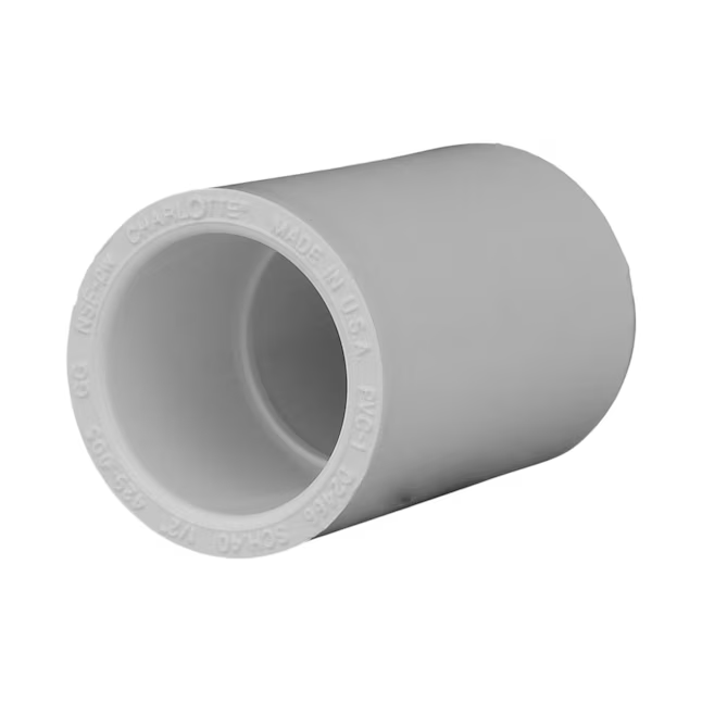 Charlotte Pipe Acoplamiento de PVC cédula 40 de 1/2 pulgada