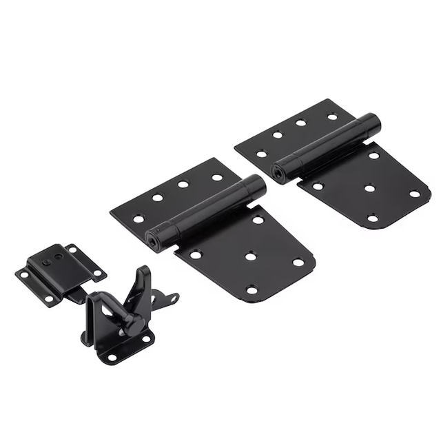 National Hardware 3-1/2-in Black Gate Hardware Kit