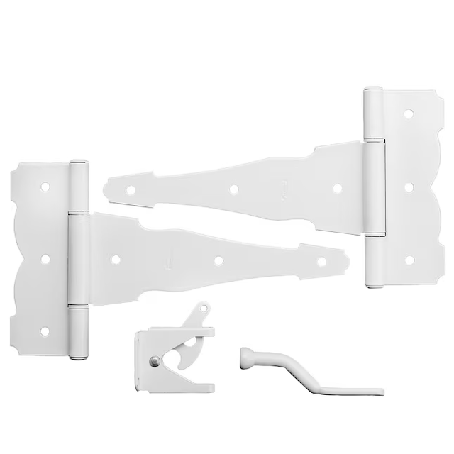 National Hardware 8-in White Gate Hardware Kit