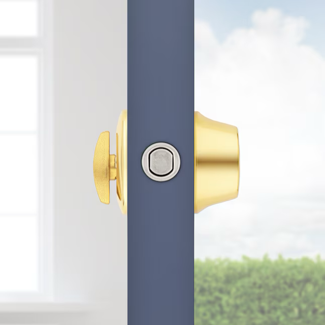 Kwikset Security 660 Mobile Home Deadbolt Series Polished Brass Single Cylinder Deadbolt with SmartKey