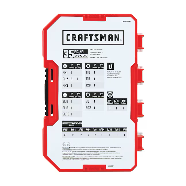 Juego de puntas de destornillador CRAFTSMAN (35 piezas)