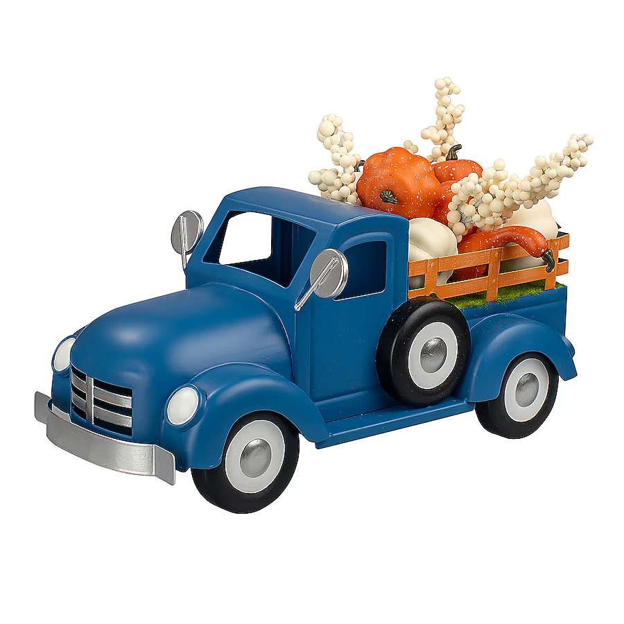 Holiday Living 8-Zoll-Dekoration „Harvest Blue Truck“