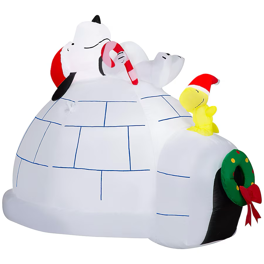 Peanuts 4-ft LED Snoopy on Igloo Christmas Inflatable