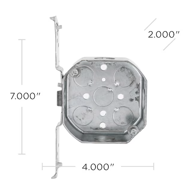 Hubbell RACO Galvanized Steel New Work Octagonal Electrical Box