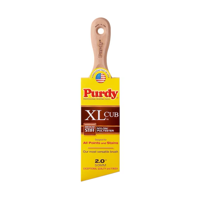 Purdy XL Cub 2 Zoll wiederverwendbarer Winkelpinsel aus Nylon-Polyester-Mischung (Zierpinsel)