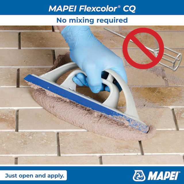 Lechada premezclada acrílica lijada Flexcolor CQ Pewter n.° 5002 de MAPEI (1 galón)