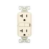 Eaton 20-Amp 125-volt Tamper Resistant GFCI Residential Decorator Outlet, Light Almond