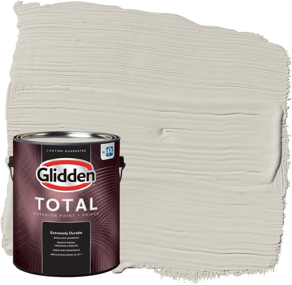 Glidden Total Exterior Paint &amp; Primer semibrillante, bigotes