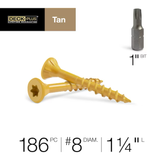 Deck Plus #8 x 1-1/4-in Wood To Wood Deck Screws (186-Per Box)