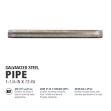 Southland 1-1/4-in x 72-in Galvanized Pipe