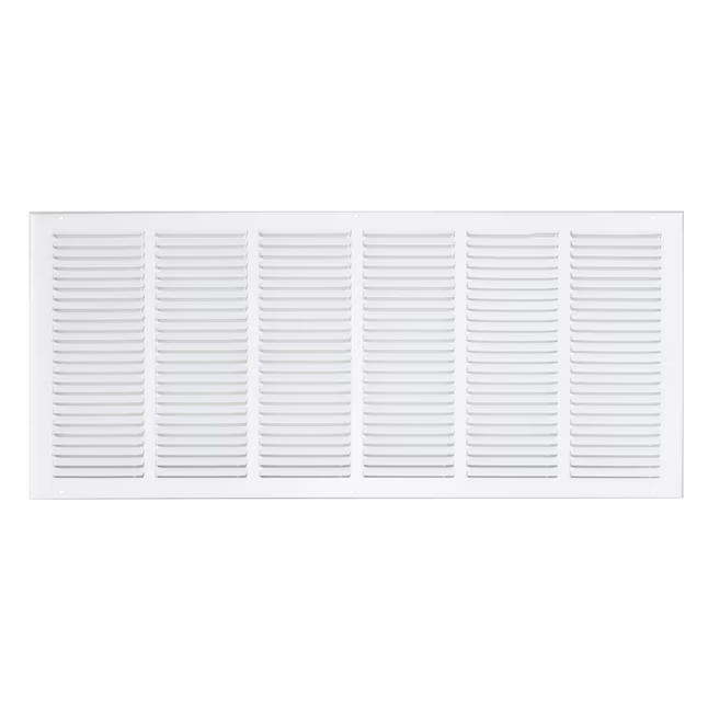 EZ-FLO 30 in. x 12 in. (Duct Size) Steel Return Air Grille White