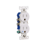 Eaton 15-Amp 125-volt Tamper Resistant Weather Resistant Residential Duplex Outlet, White