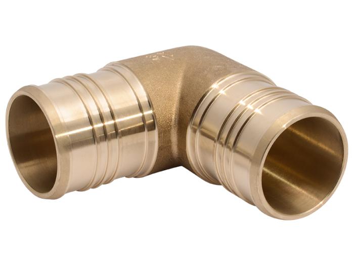 SharkBite 1-1/2 in PEX Crimp Brass 90-Degree Elbow