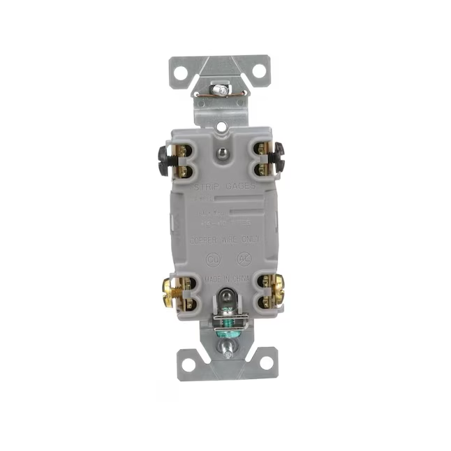 Eaton 15-Amp 4-Way Toggle Light Switch, Light Almond