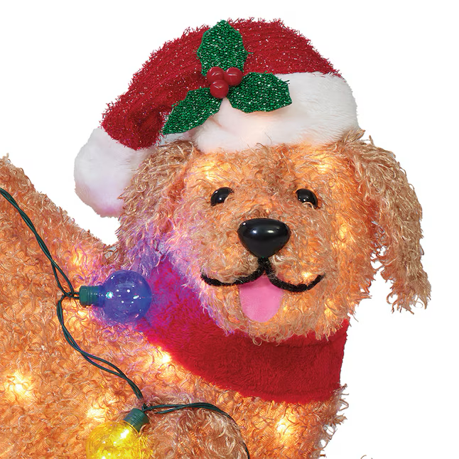 Holiday Living 18-in Lighted Doodle Dog Decoration