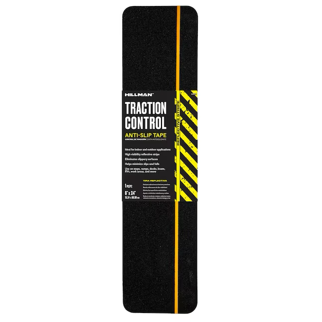 Hillman 6-in x 2-ft Black Tread Strips Anti-Slip Tape