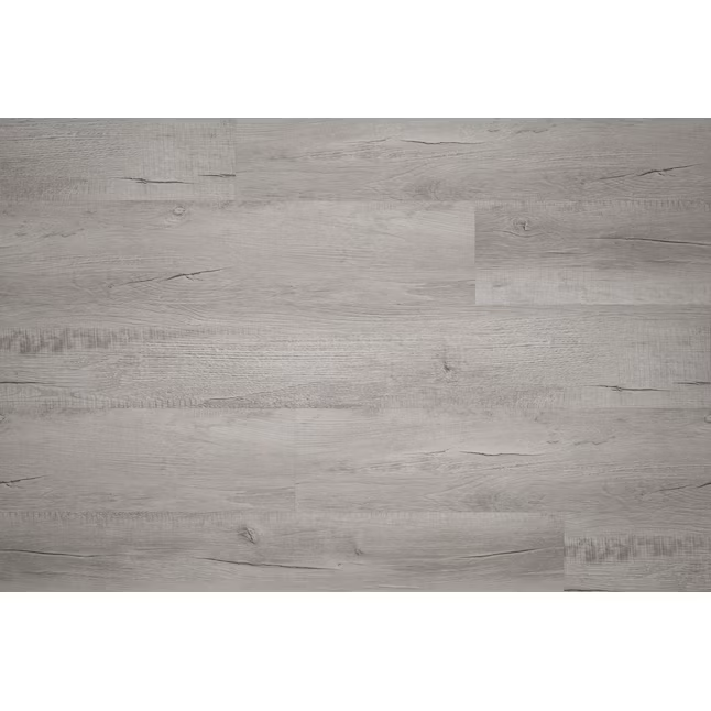 Style Selections Charleston Oak 12-mil x 7-in W x 48-in L Waterproof Interlocking Luxury Vinyl Plank Flooring