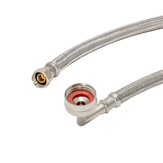 Eastman 6-ft 3/8 In-in Compression Inlet x 3/4 In-in Hose Thread Outlet Braided Stainless Steel Dishwasher Connecto