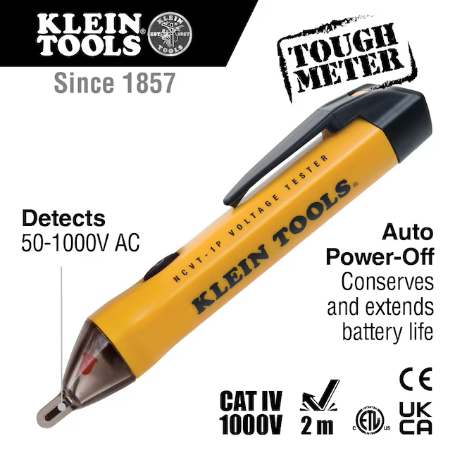 Klein Tools Non-contact No Display Tester Kit Voltage Tester 1000-Volt