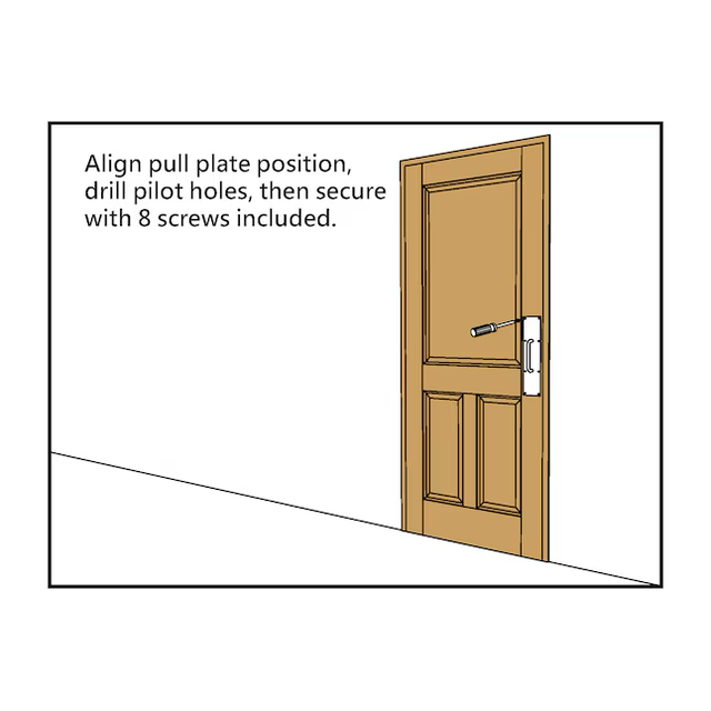 RELIABILT 4-in W x 16-in H Stainless Steel Pull Plate