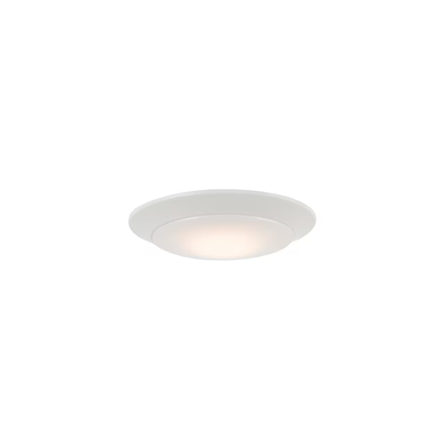 Project Source 1-Light 7.4-in Matte White LED Flush Mount Light (2-Pack)