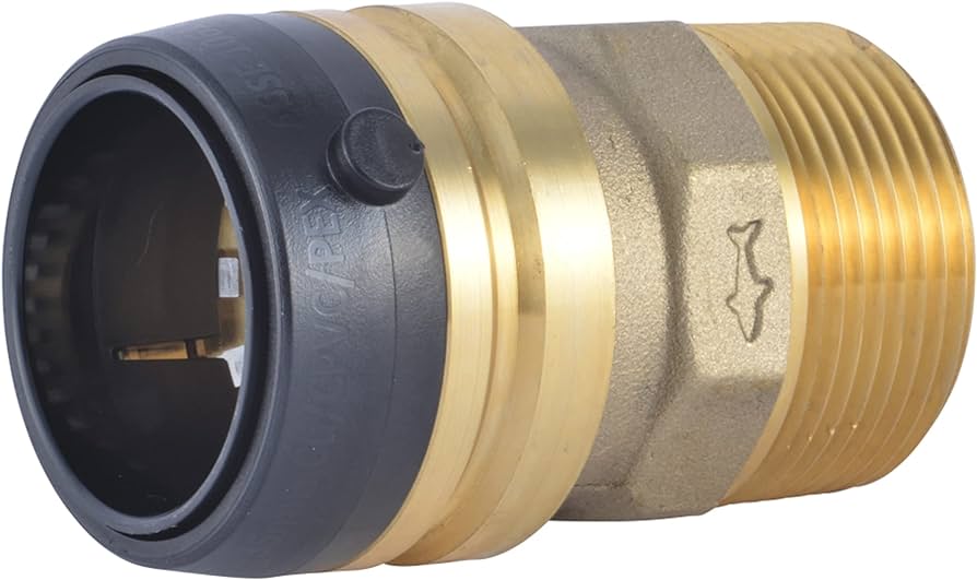 SharkBite 1-1/4 in. x 1-1/4 in. MNPT Brass Push Male Adapter