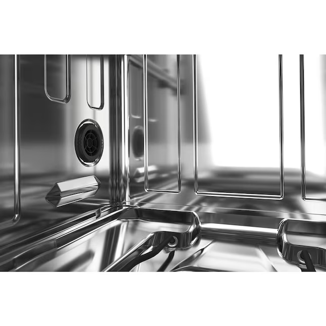 KitchenAid FREEFLEX con control superior de tercer estante Tercer estante para lavavajillas empotrado de 24 pulgadas (acero inoxidable con acabado Printshield), 44 dBA