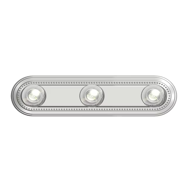 Project Source 18-in 3-Light Brushed Nickel LED Traditional Vanity Light